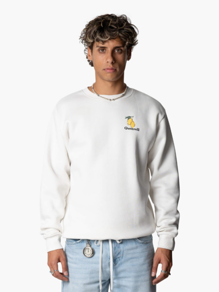 Quotrell Quotrell Limone Crewneck - Off White/Black