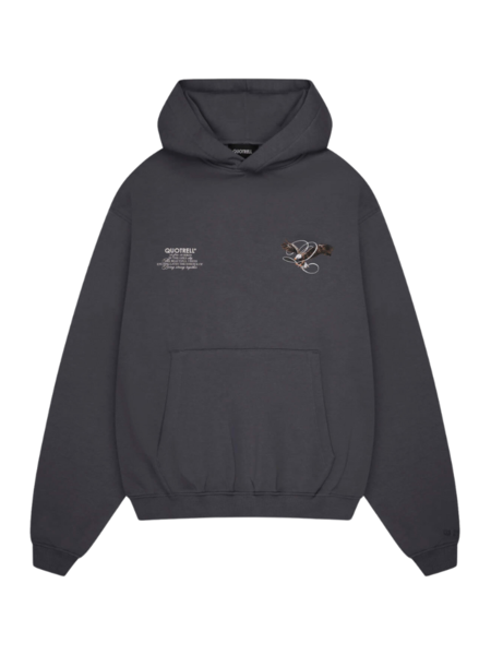 Quotrell Quotrell Raptor Hoodie - Anthracite/White