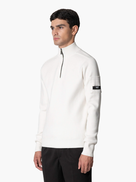 Quotrell Quotrell Palace Knitted Halfzip - Ecru