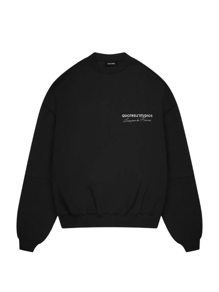 Quotrell Quotrell Studios Crewneck - Black/White