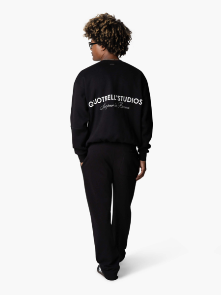 Quotrell Quotrell Studios Crewneck - Black/White