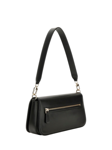 Guess Guess Eco Mietta Flap Shoulder Bag - Black