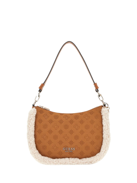 Guess Davika Hobo Shoulder Bag - Cognac