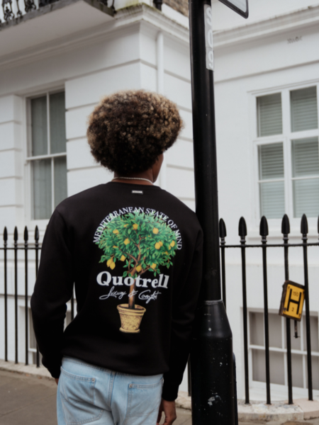 Quotrell Quotrell Limone Crewneck - Black/White