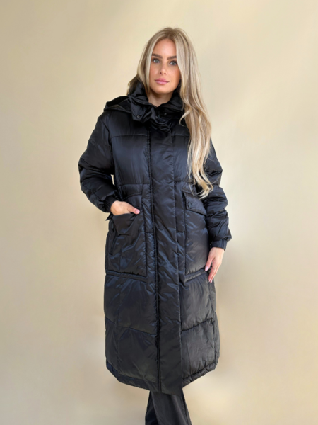 Pinko Pinko Insegna Padded Jacket - Nero Limousine Pinko Insegna Padded Jacket - Nero Limousine