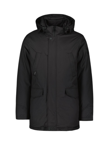 Airforce Slimfit Herringbone Parka - True Black Airforce Airforce Slimfit Herringbone Parka - True Black