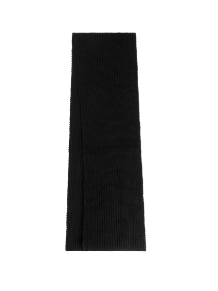 Malelions Ribbed Logo Scarf - Black Malelions Malelions Ribbed Logo Scarf - Black