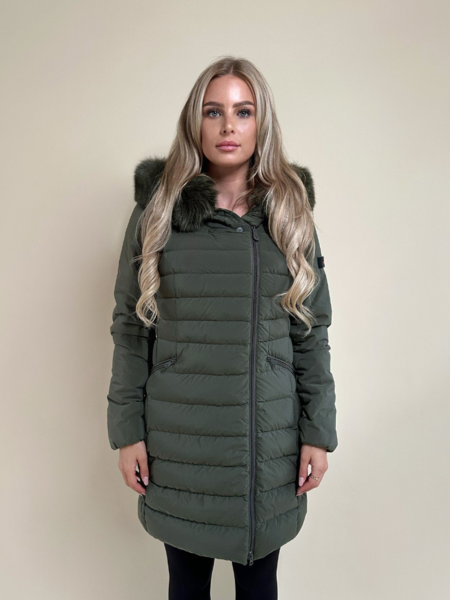 Peuterey Women Seriola ML 04 Fur Jacket - Sesamo - Eddy's