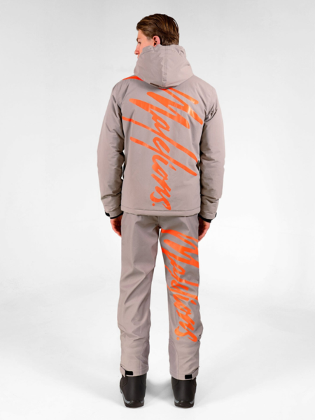 Malelions Ski Polar Jacket - Grey/Orange Malelions Malelions Ski Polar Jacket - Grey/Orange