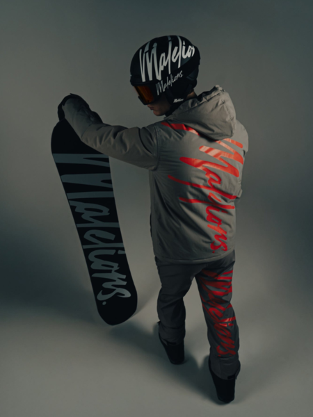 Malelions Ski Polar Jacket - Grey/Orange Malelions Malelions Ski Polar Jacket - Grey/Orange