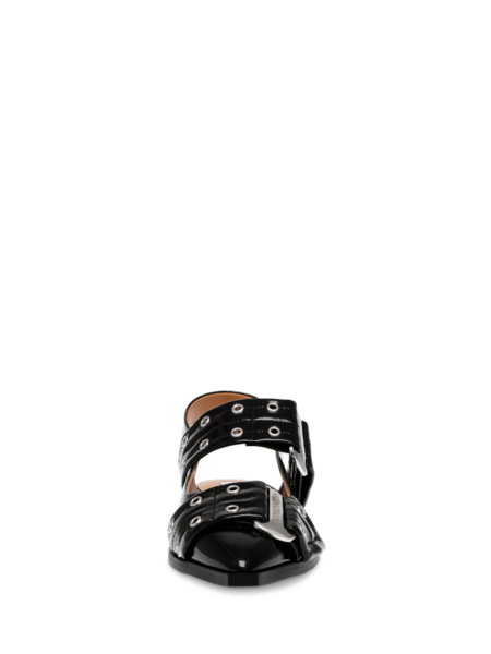Steve Madden Grand Ave Sandals - Black Patent Steve Madden Steve Madden Grand Ave Sandals - Black Patent