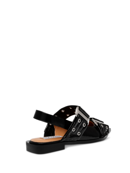 Steve Madden Grand Ave Sandals - Black Patent Steve Madden Steve Madden Grand Ave Sandals - Black Patent