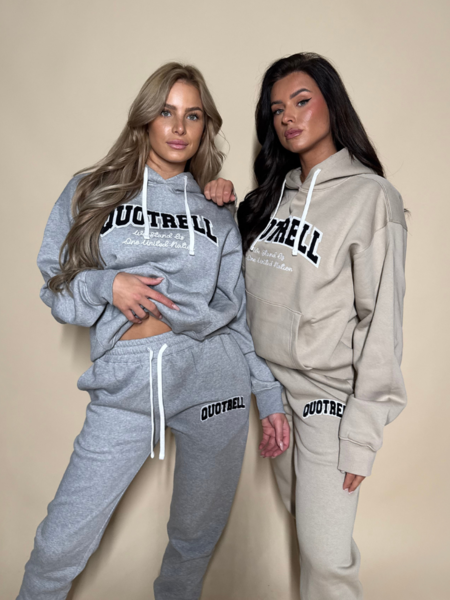 Quotrell Women University Set - Taupe/White Quotrell Women University Set - Taupe/White