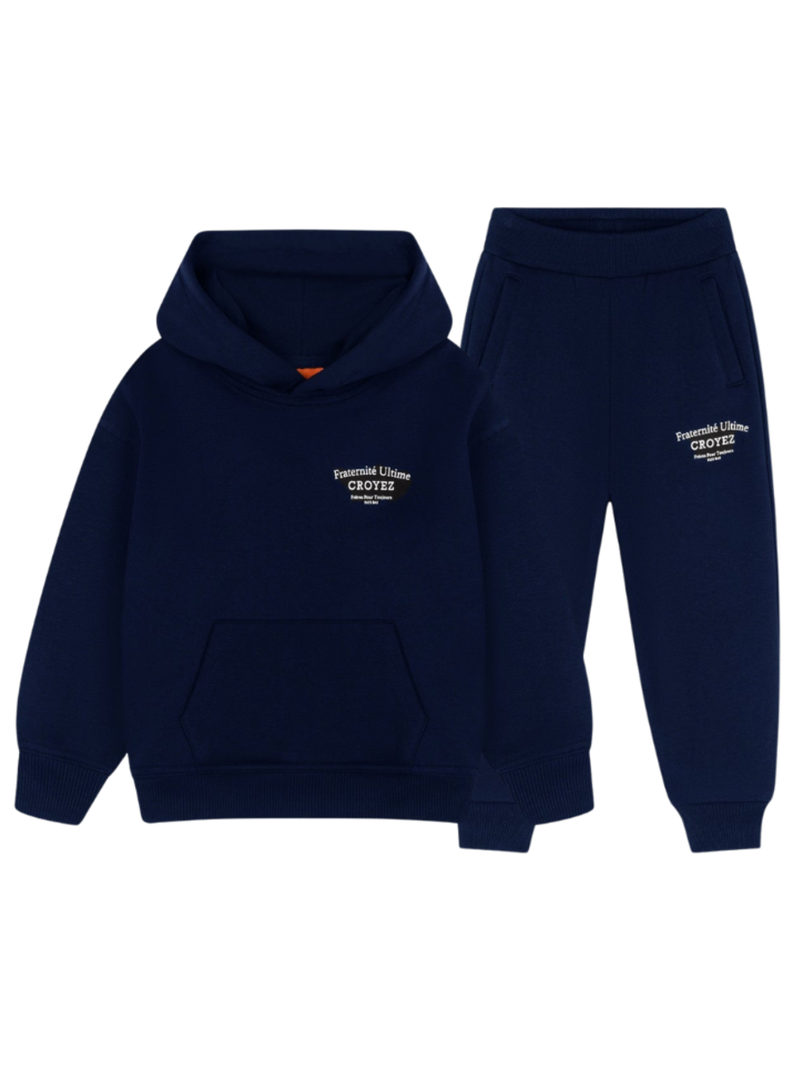 Croyez Mini Fraternitè Hoodie Combi set - Navy Croyez Croyez Mini Fraternitè Hoodie Combi set - Navy