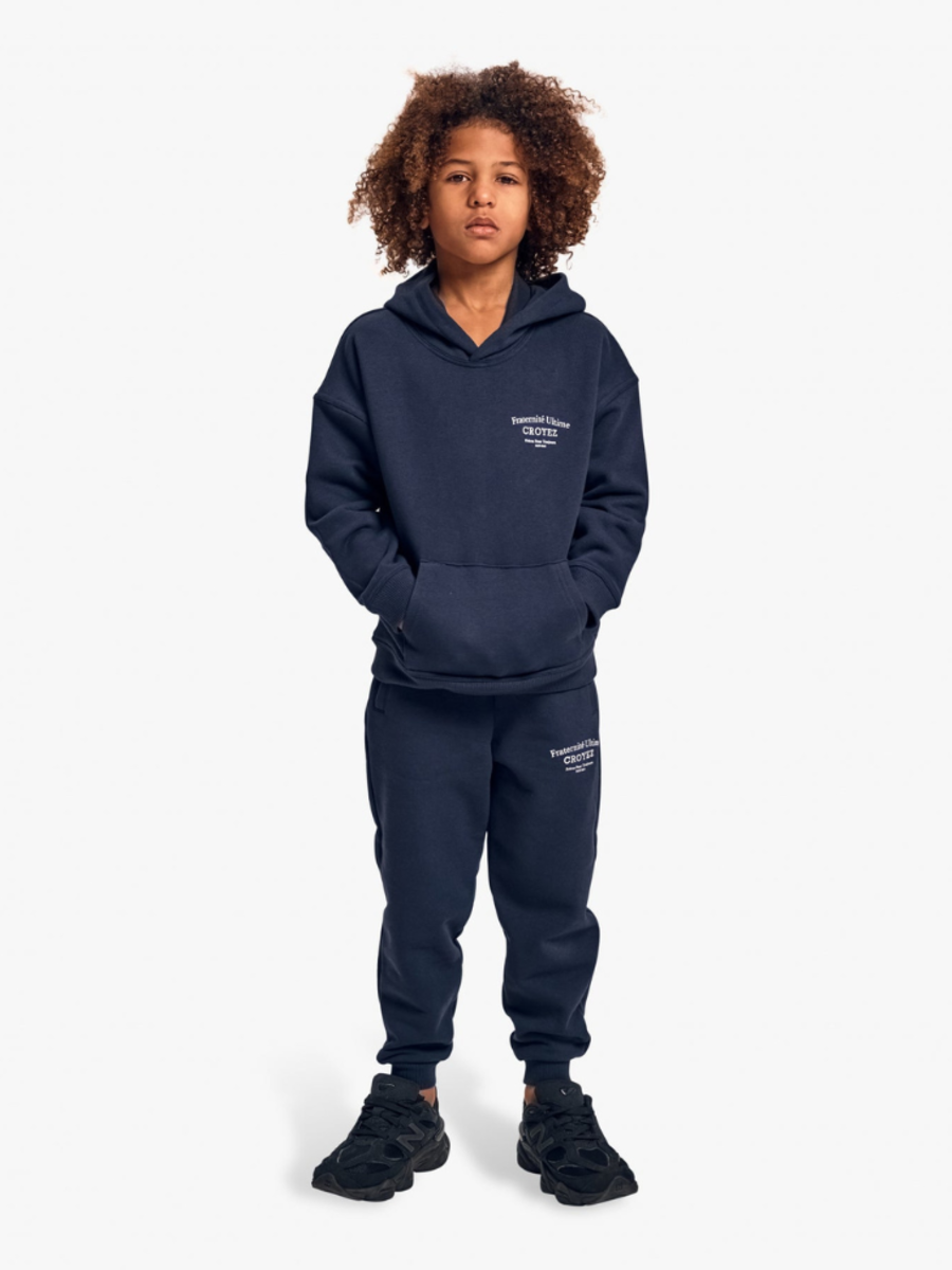 Croyez Mini Fraternitè Hoodie Combi set - Navy Croyez Croyez Mini Fraternitè Hoodie Combi set - Navy
