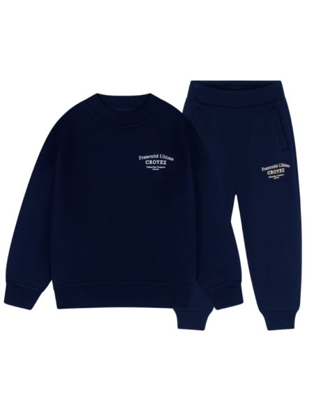 Croyez Mini Fraternitè Sweater Combi set - Navy