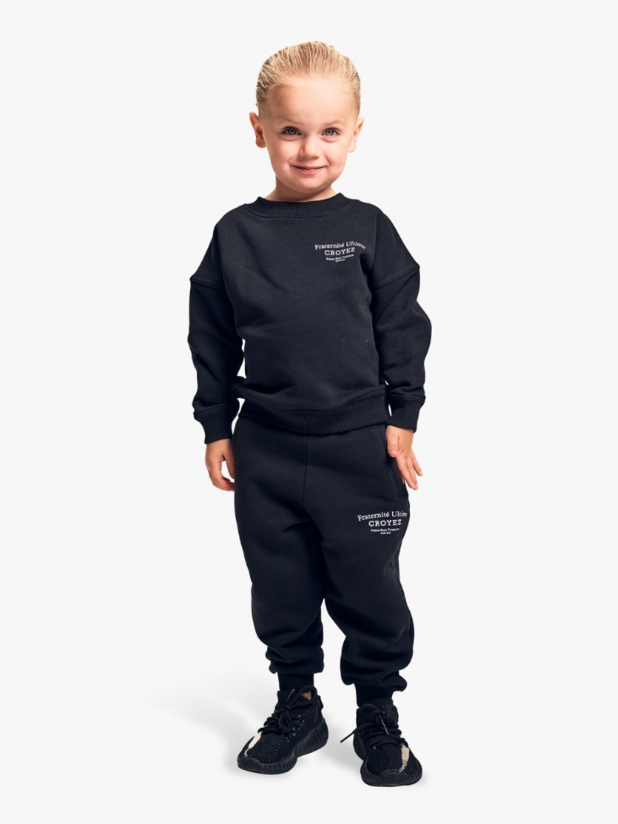 Croyez Mini Fraternitè Sweater Combi set - Black Croyez Croyez Mini Fraternitè Sweater Combi set - Black