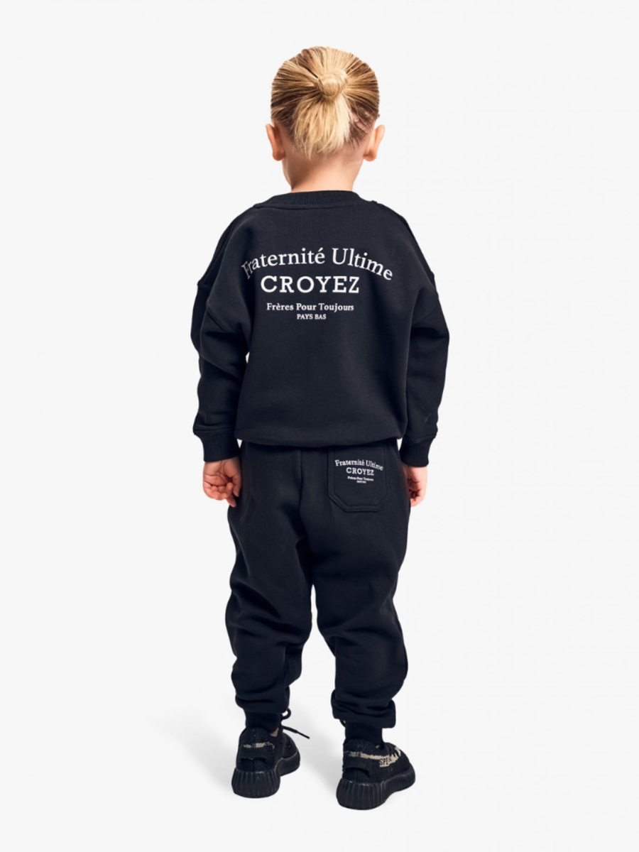 Croyez Mini Fraternitè Sweater Combi set - Black Croyez Croyez Mini Fraternitè Sweater Combi set - Black