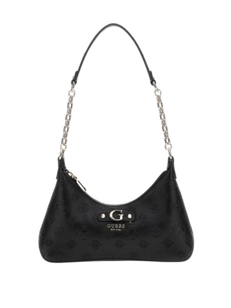Guess Guess Gerty Top Zip Shoulder Bag - Black Guess Gerty Top Zip Shoulder Bag - Black