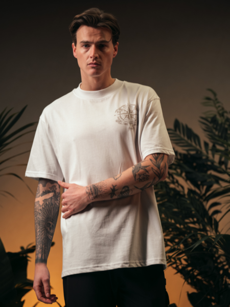 Malelions Compass T-Shirt - White Malelions Malelions Compass T-Shirt - White