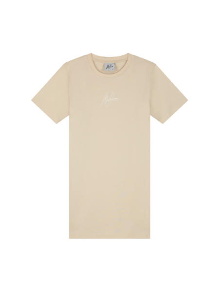 Malelions Girls Firma T-Shirt Dress - Beige Malelions Malelions Girls Firma T-Shirt Dress - Beige