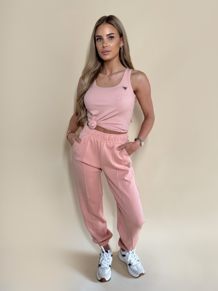 Guess Colette Rib Tank Top - Rose Bliss Guess Guess Colette Rib Tank Top - Rose Bliss