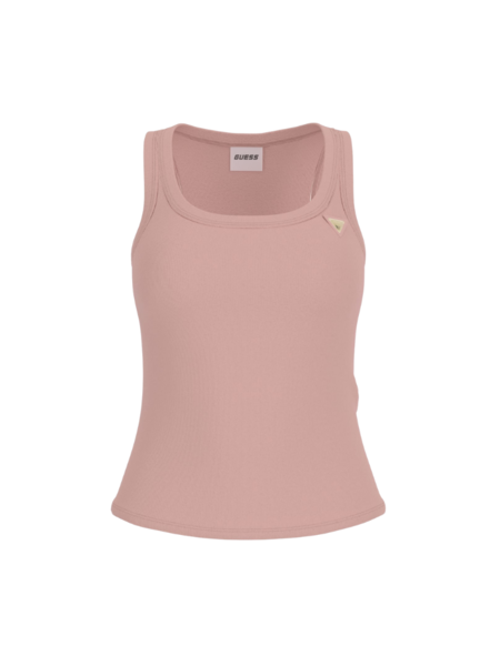 Guess Colette Rib Tank Top - Rose Bliss Guess Guess Colette Rib Tank Top - Rose Bliss