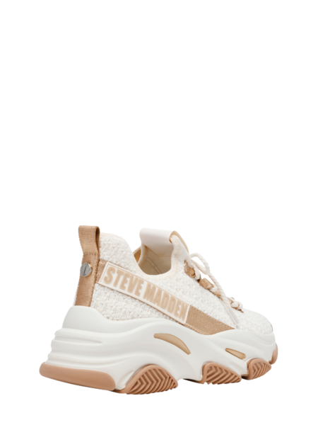 Steve Madden Project Sneaker - Cream/Gold Steve Madden Steve Madden Project Sneaker - Cream/Gold