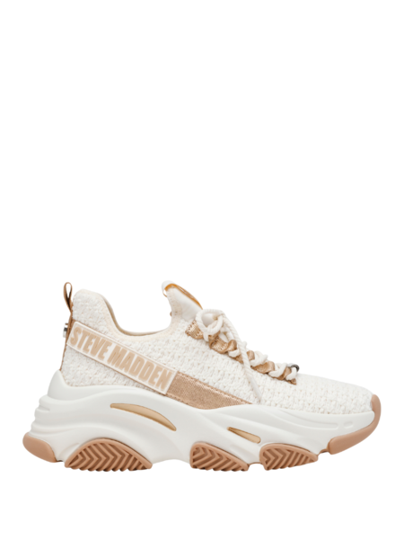 Steve Madden Steve Madden Project Sneaker - Cream/Gold Steve Madden Project Sneaker - Cream/Gold