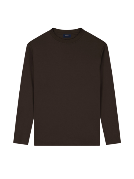 TriaD'oro Long Sleeve T-Shirt - Brown TriaD'oro TriaD'oro Long Sleeve T-Shirt - Brown