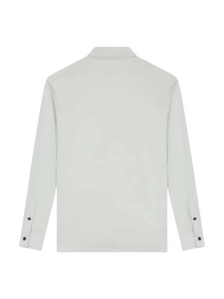TriaD'oro Polo Zip Long Sleeve - Light Grey TriaD'oro TriaD'oro Polo Zip Long Sleeve - Light Grey
