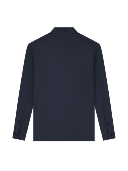 TriaD'oro Polo Zip Long Sleeve - Navy TriaD'oro TriaD'oro Polo Zip Long Sleeve - Navy
