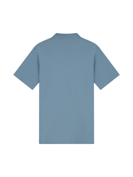 TriaD'oro Polo Zip Short Sleeve - Steel Blue TriaD'oro TriaD'oro Polo Zip Short Sleeve - Steel Blue