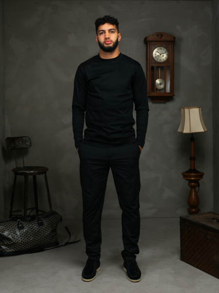 TriaD'oro Long Sleeve T-Shirt - Black TriaD'oro TriaD'oro Long Sleeve T-Shirt - Black