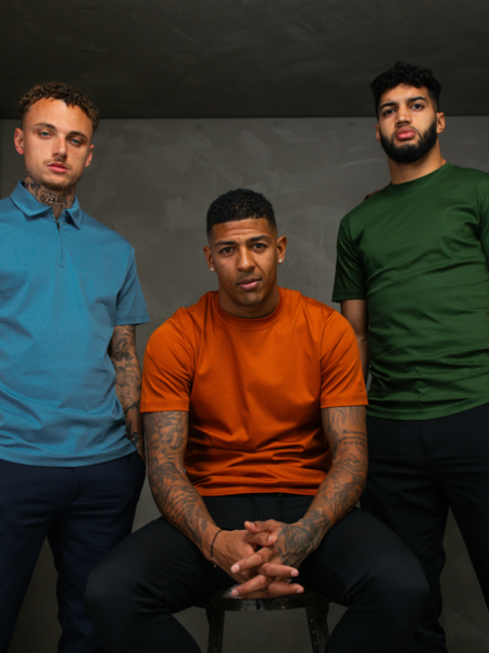 TriaD'oro Slim Fit T-Shirt - Sunburn Orange TriaD'oro TriaD'oro Slim Fit T-Shirt - Sunburn Orange