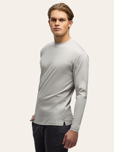 TriaD'oro Long Sleeve T-Shirt - Light Grey TriaD'oro TriaD'oro Long Sleeve T-Shirt - Light Grey
