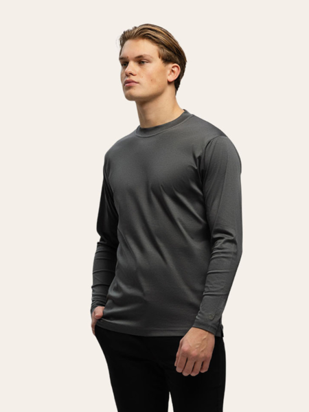 TriaD'oro TriaD'oro Long Sleeve T-Shirt - Dark Grey TriaD'oro Long Sleeve T-Shirt - Dark Grey