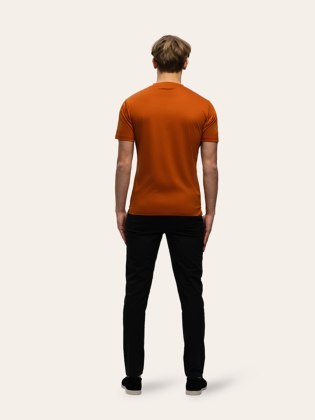 TriaD'oro Slim Fit T-Shirt - Sunburn Orange TriaD'oro TriaD'oro Slim Fit T-Shirt - Sunburn Orange