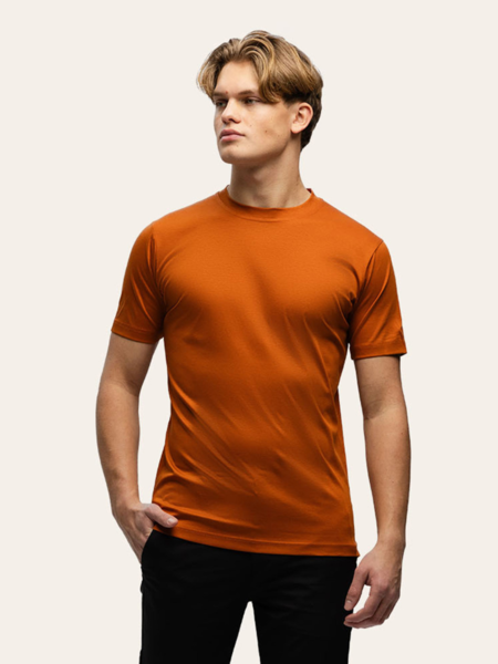 TriaD'oro TriaD'oro Slim Fit T-Shirt - Sunburn Orange TriaD'oro Slim Fit T-Shirt - Sunburn Orange