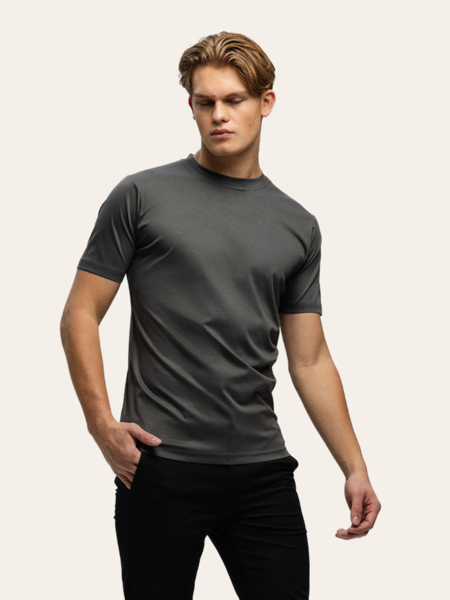 TriaD'oro TriaD'oro Slim Fit T-Shirt - Dark Grey TriaD'oro Slim Fit T-Shirt - Dark Grey