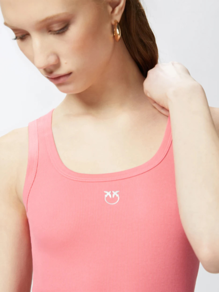 Pinko Calcolatore Tank Top - Sunny Coral Pinko Pinko Calcolatore Tank Top - Sunny Coral