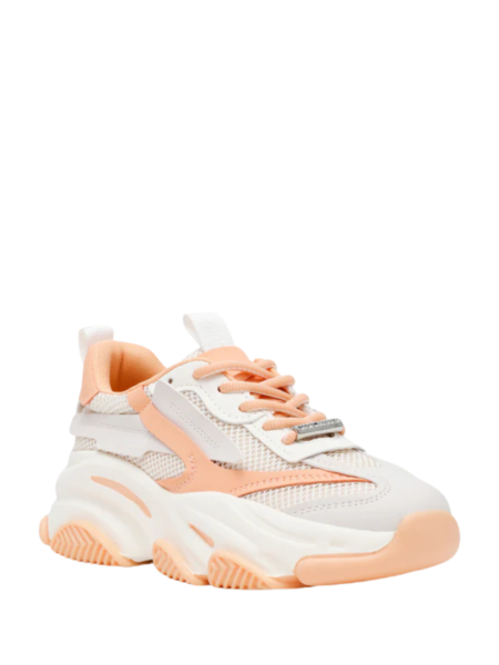 Steve Madden Possession-E Sneaker - Peach/Silver Steve Madden Steve Madden Possession-E Sneaker - Peach/Silver