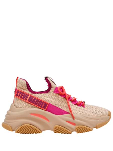 Steve Madden Steve Madden Project Sneaker - Blush/Coral Multi Steve Madden Project Sneaker - Blush/Coral Multi