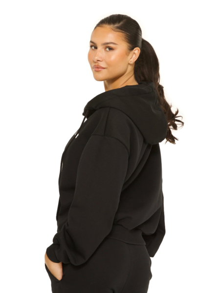 La Sisters Essential Double Zipper Hoodie - Black La Sisters La Sisters Essential Double Zipper Hoodie - Black