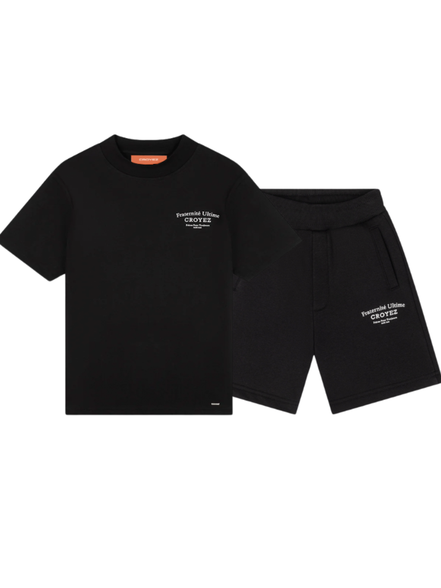 Croyez Croyez Mini Fraternité Shorts Combi-set - Black