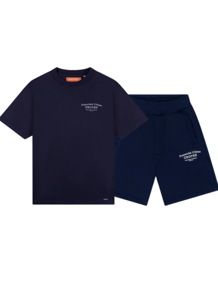 Croyez Croyez Mini Fraternité Shorts Combi-set - Navy Croyez Mini Fraternité Shorts Combi-set - Navy