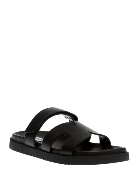 Steve Madden Missile Sandal - Black Action Leather Steve Madden Steve Madden Missile Sandal - Black Action Leather