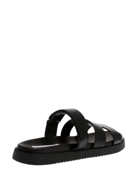Steve Madden Missile Sandal - Black Action Leather Steve Madden Steve Madden Missile Sandal - Black Action Leather