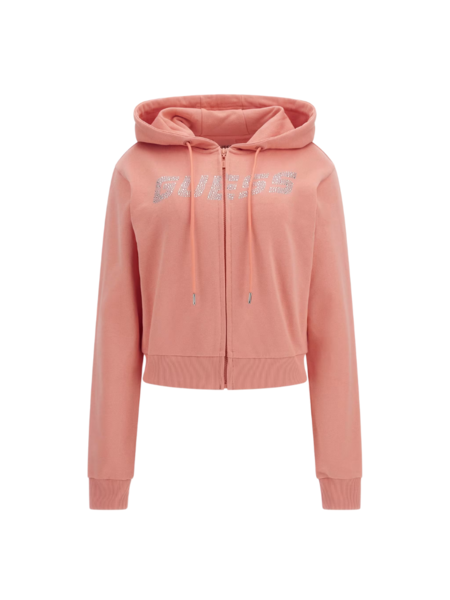 Guess Primula Rhinestones Hoodie - Dazzle Dahlia Guess Guess Primula Rhinestones Hoodie - Dazzle Dahlia