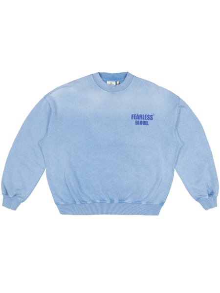 Fearless Blood Women Leader Club Crewneck - Dusk Blue Fearless Blood Fearless Blood Women Leader Club Crewneck - Dusk Blue